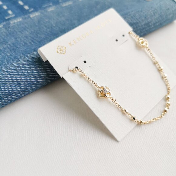 Kendra Scott Rue Long Strand Necklace in Gold - Picture 3 of 3